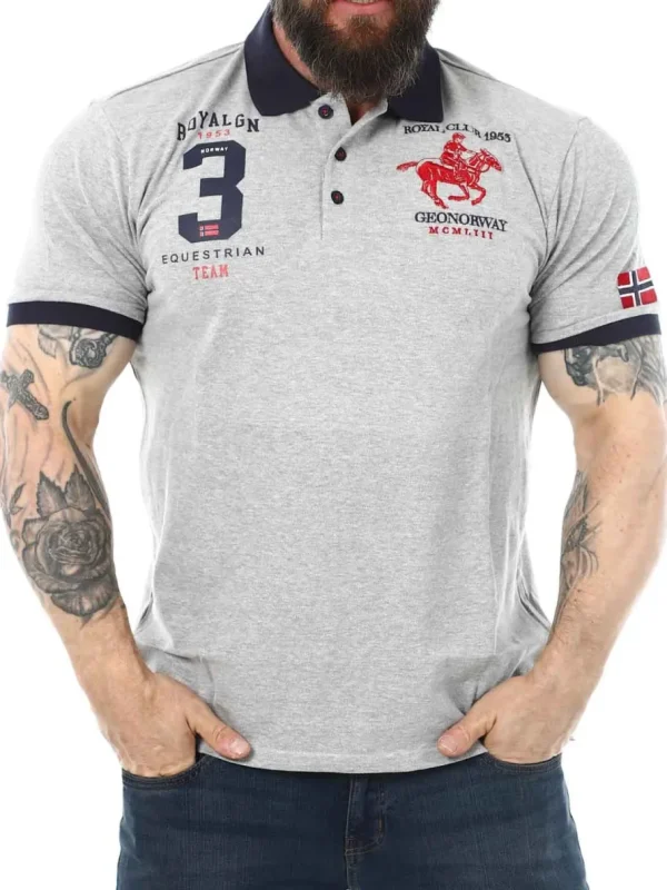 Klub Geo Norway Piké - Grå^Geographical Norway Clearance