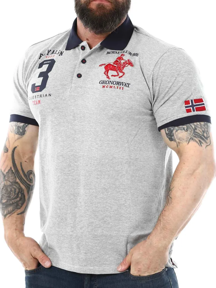 klub_geo_norway_pik__gr_2.webp Klub Geo Norway Piké - Grå^Geographical Norway Clearance