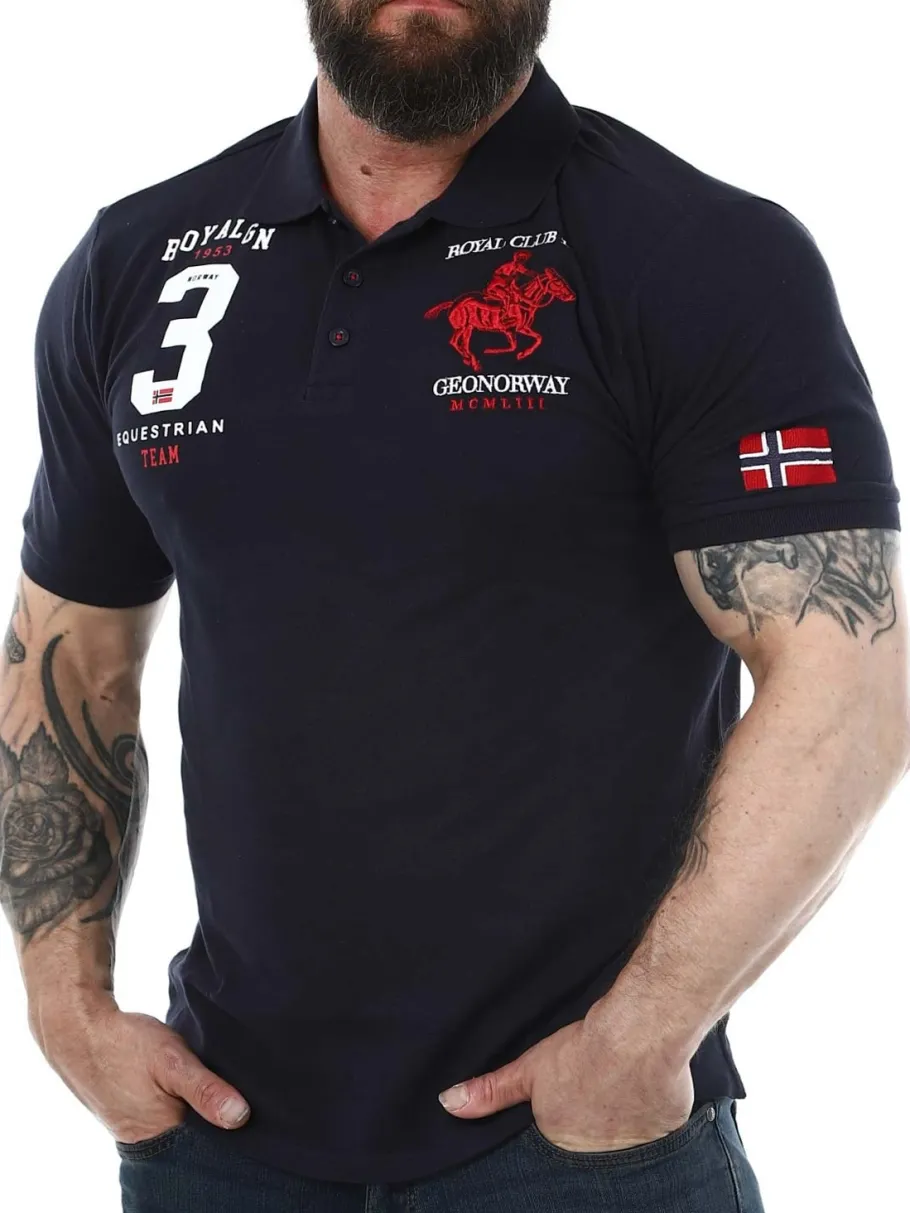 klub_geo_norway_pik__mrke_2.webp Klub Geo Norway Piké - Mørkeblå^Geographical Norway New