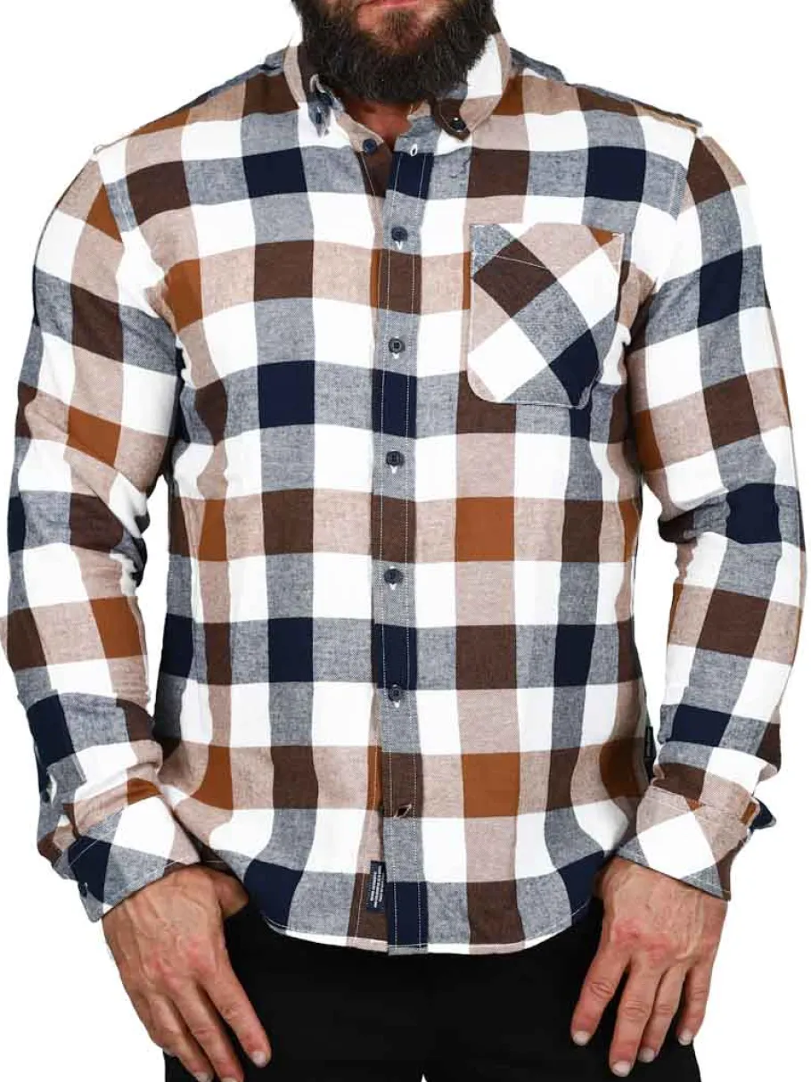 lark_blend_skjorte__brun_0.webp Lark Skjorte - Brun^Blend New