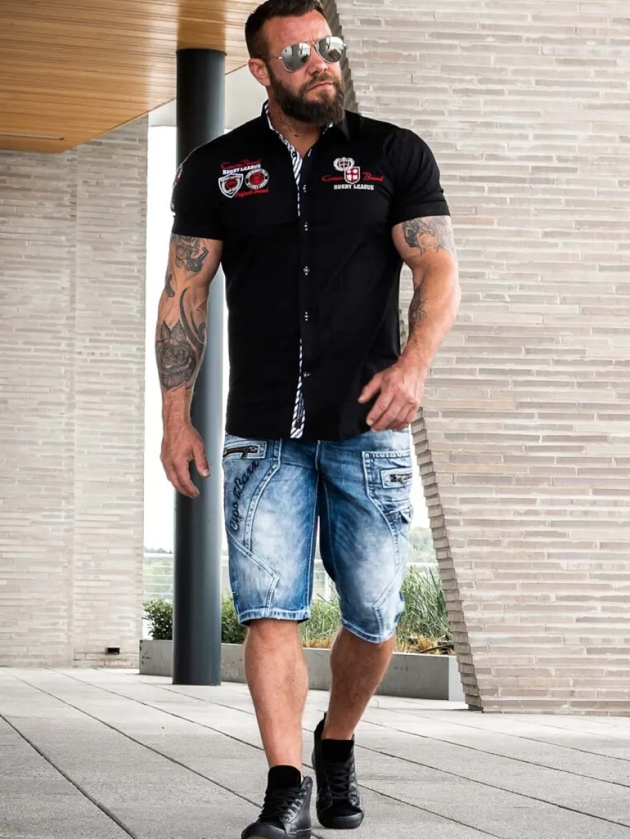 legion_kortrmet_skjorte___1.webp Legion Kortærmet Skjorte - Sort^Carisma Fashion