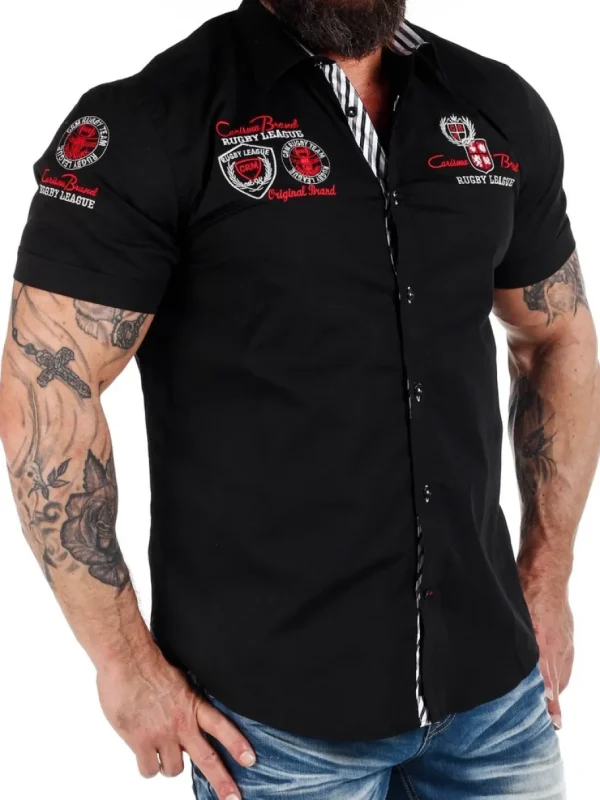 Legion Kortærmet Skjorte - Sort^Carisma Fashion