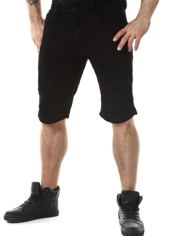 Leon Shorts - Ultra Black^Indicode Fashion