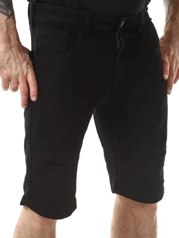 Leon Shorts - Ultra Black^Indicode Fashion