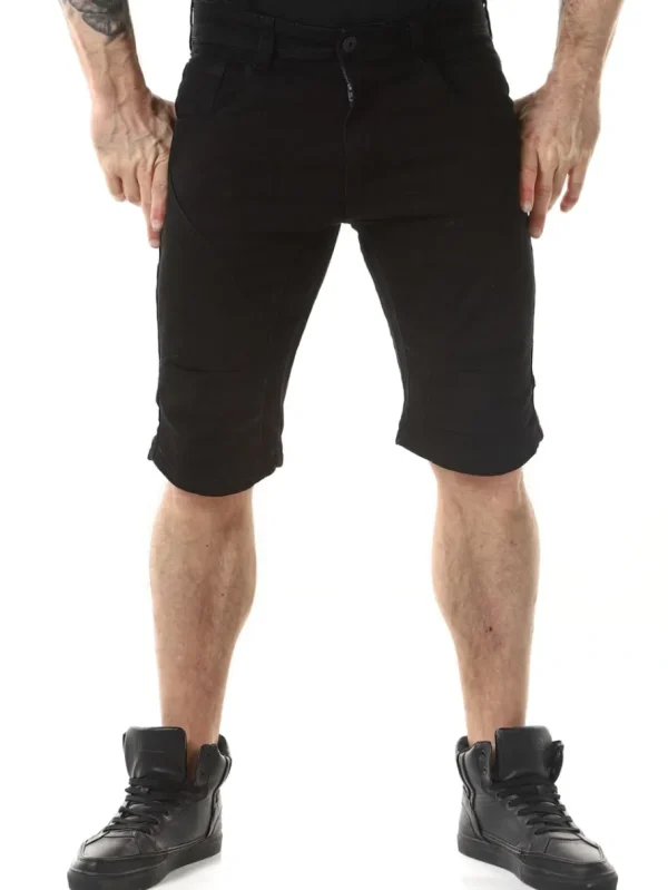 Leon Shorts - Ultra Black^Indicode Fashion