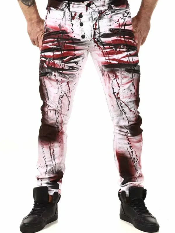 Leonidas Jeans - Hvid/Rød^Kingz Online