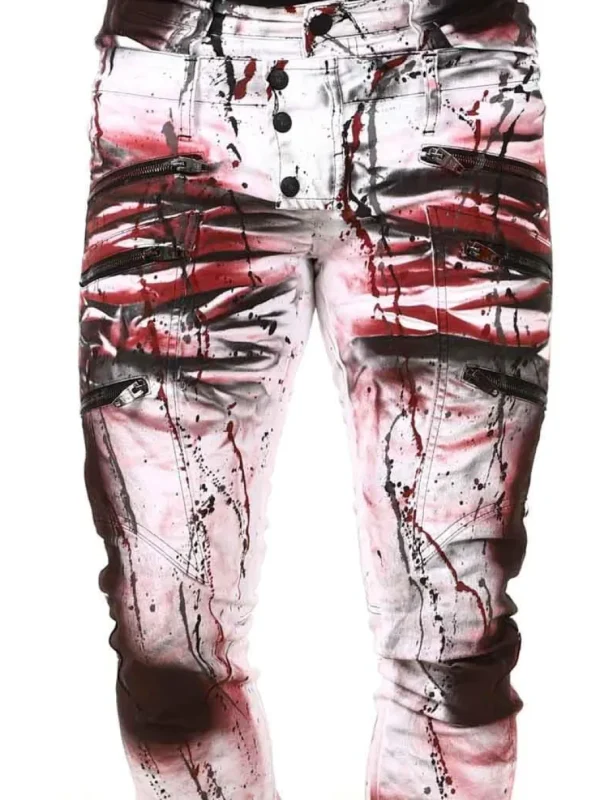 Leonidas Jeans - Hvid/Rød^Kingz Online
