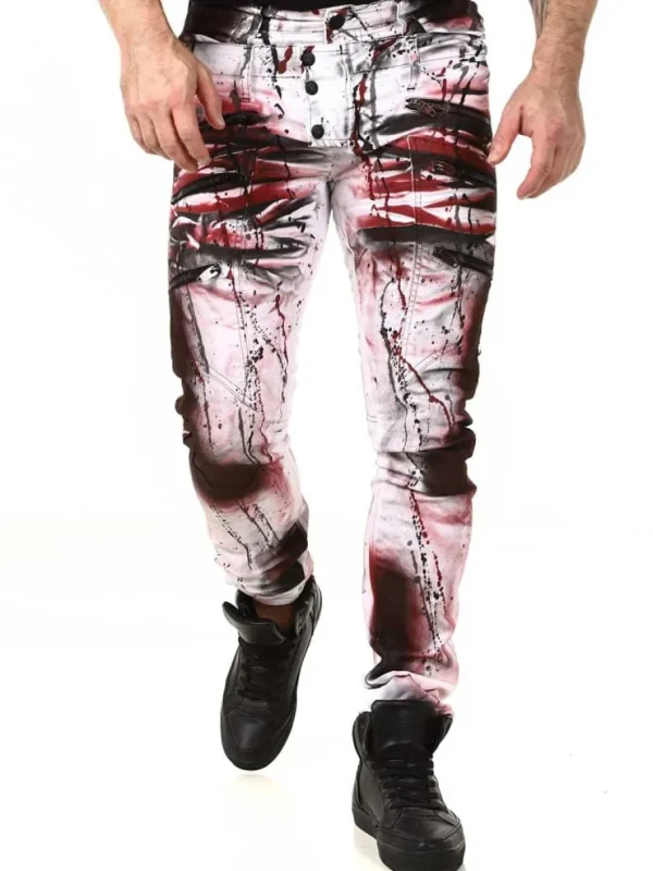 Leonidas Jeans - Hvid/Rød^Kingz Online