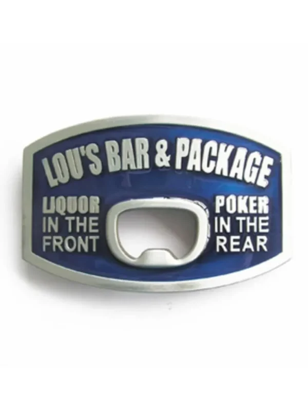 Lou´s Bar Cap Opener Bæltespænde - Blå/Sølv^Ivory Falcon Clearance