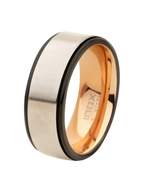 Matte Finish Ring - Sølv/Rosé^Inox Sale