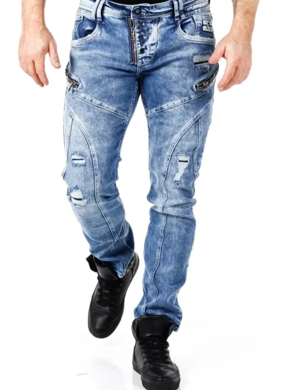 Mori Jeans - Mellemblå^Rusty Neal Sale