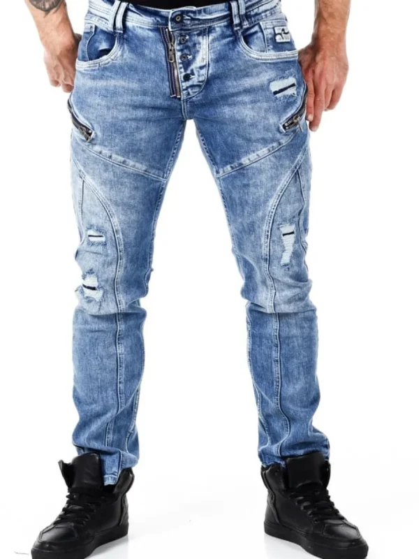 Mori Jeans - Mellemblå^Rusty Neal Sale