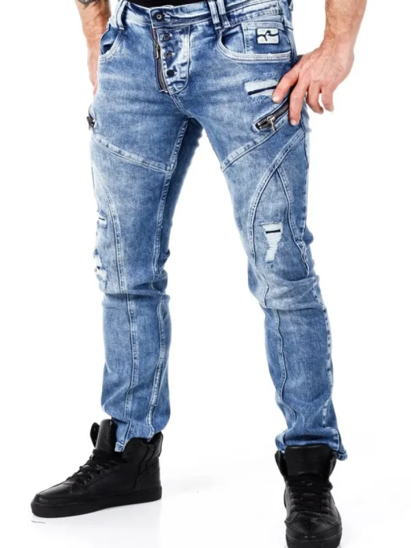 Mori Jeans - Mellemblå^Rusty Neal Sale