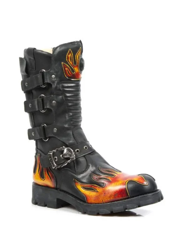 Motorcycle Boots - Sort^New Rock Sale