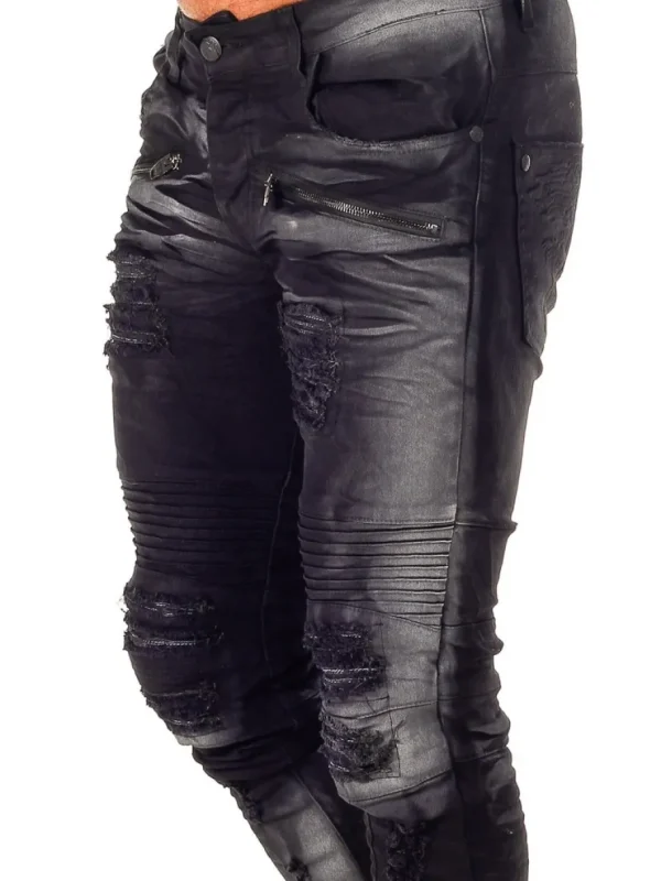 Nedness Jeans - Sort/Hvid^Kingz Sale