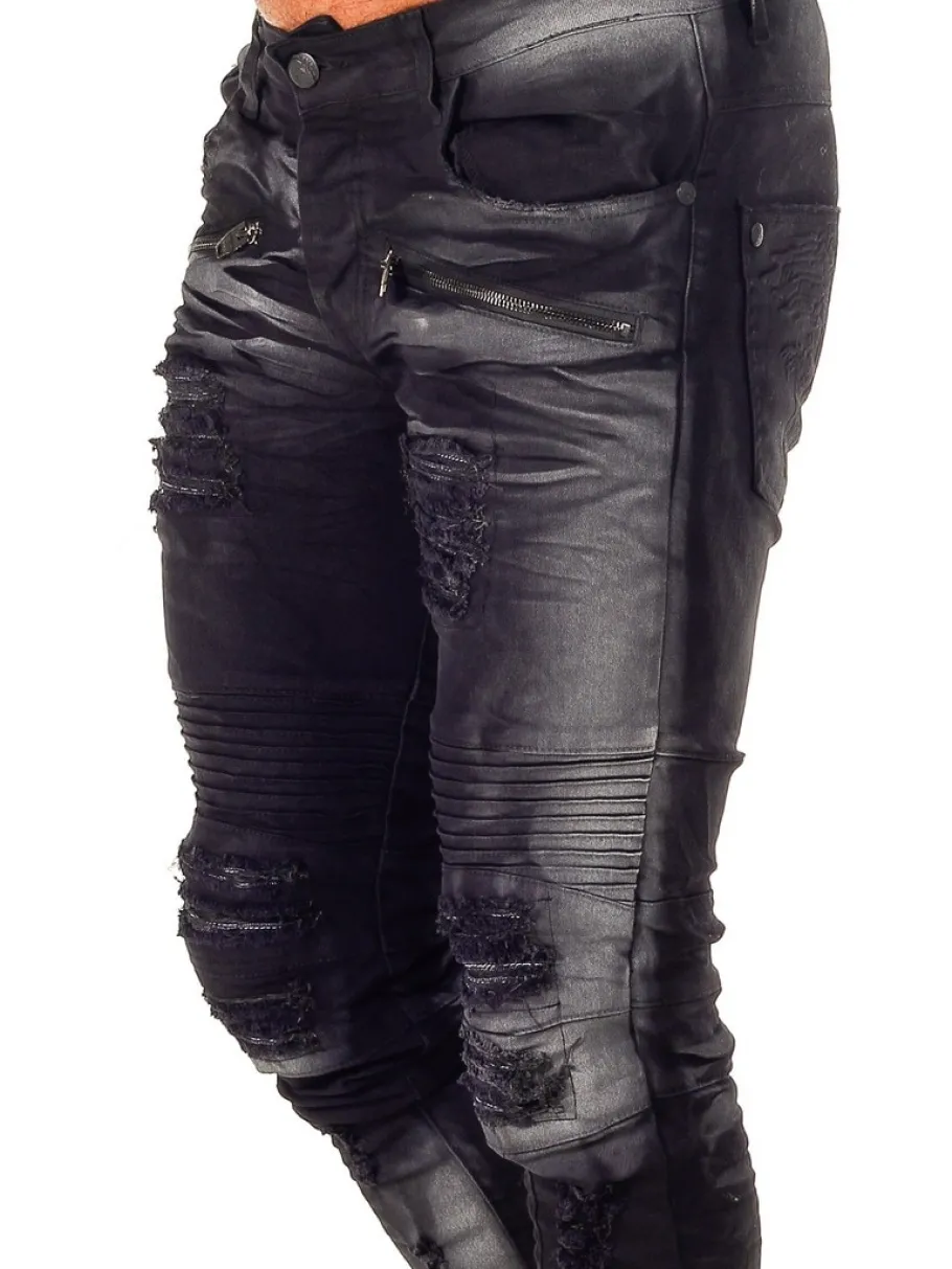 nedness_kingz_jeans__sort_1.webp Nedness Jeans - Sort/Hvid^Kingz Sale