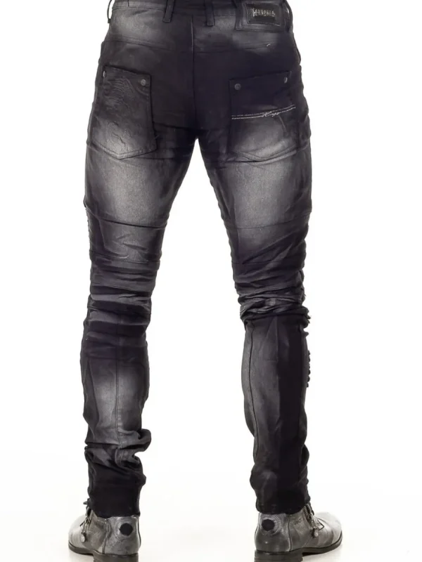 Nedness Jeans - Sort/Hvid^Kingz Sale