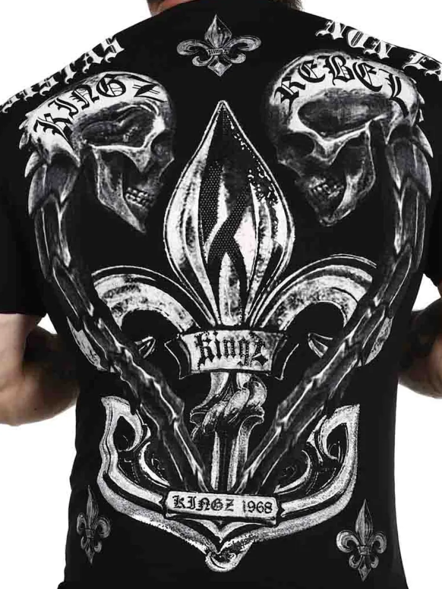 non_exieris_kingz_tshirt__11.webp Non Exieris T-shirt - Sort/Sølv^Kingz Online