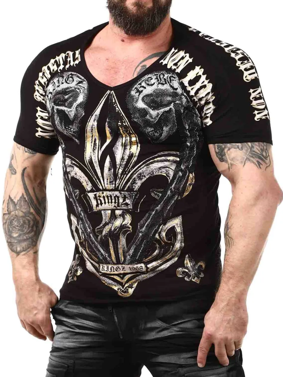 non_exieris_kingz_tshirt__5-1.webp Non Exieris T-shirt - Sort/Guld^Kingz New