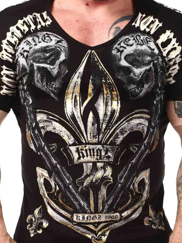 Non Exieris T-shirt - Sort/Guld^Kingz New