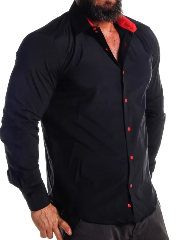 Obsess Skjorte - Sort/Rød^Rusty Neal Outlet