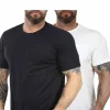 2-Pack Jabriel T-shirt - Hvid/Sort^Blend Sale