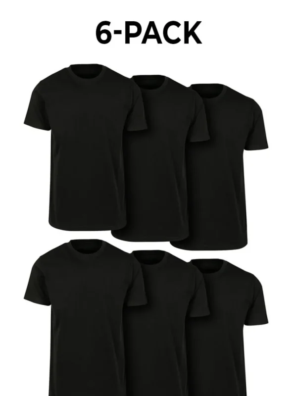 6-pak RD Basic T-shirt - Sort^Rockdenim Clearance