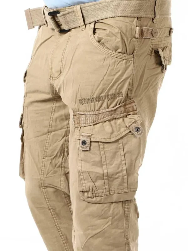 Panoramique Geo Norway 3/4 Shorts - Beige^Geographical Norway Fashion