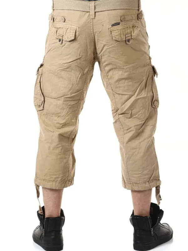 Panoramique Geo Norway 3/4 Shorts - Beige^Geographical Norway Fashion