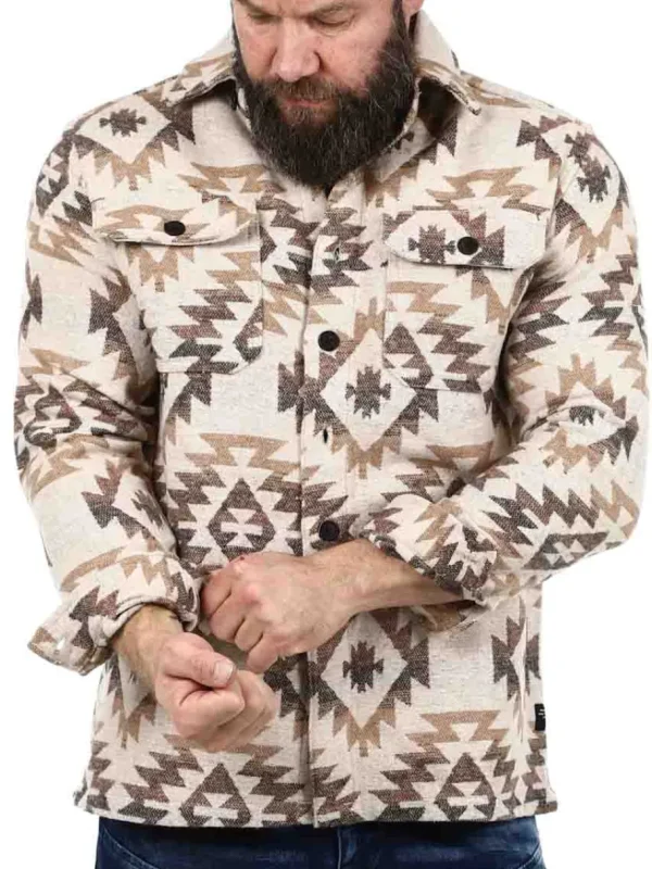 Pedron Overshirt - Beige^Indicode Clearance