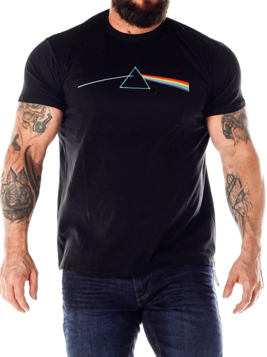 pink_floyd_dark_side_of_t_4.webp Pink Floyd Dark Side Of The Moon T-shirt - Sort^Urban Classic Fashion