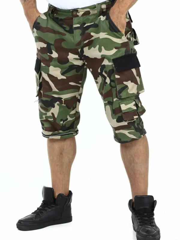 RD 2 In 1 Bukser/Shorts - Camo^Rockdenim Online