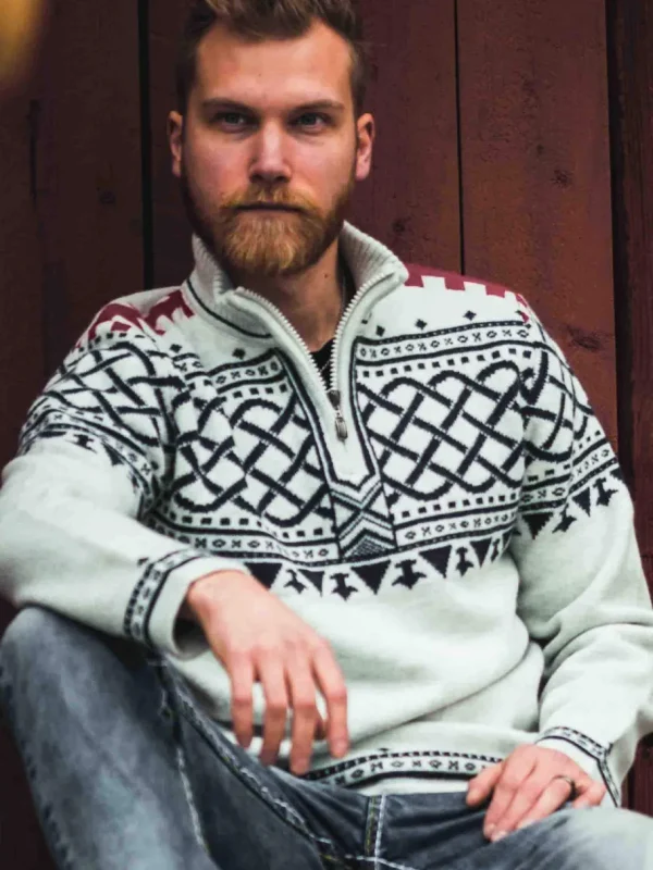 RD Balder Cashmere Strikket Trøje - Lysegrå^Rockdenim Online