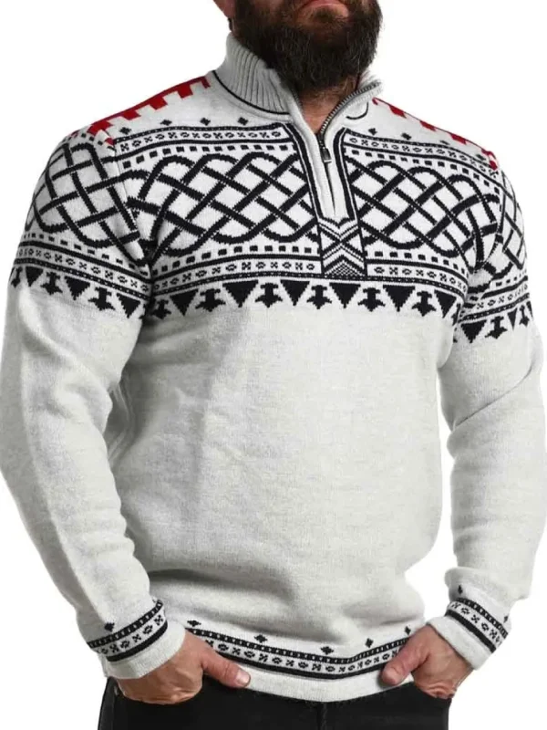RD Balder Cashmere Strikket Trøje - Lysegrå^Rockdenim Online