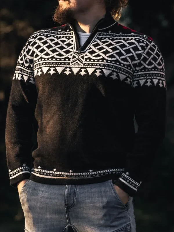 RD Balder Cashmere Strikket Trøje - Sort^RockDenim Hot