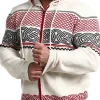 RD Brage Cashmere Cardigan - Vit/Röd^Rockdenim New