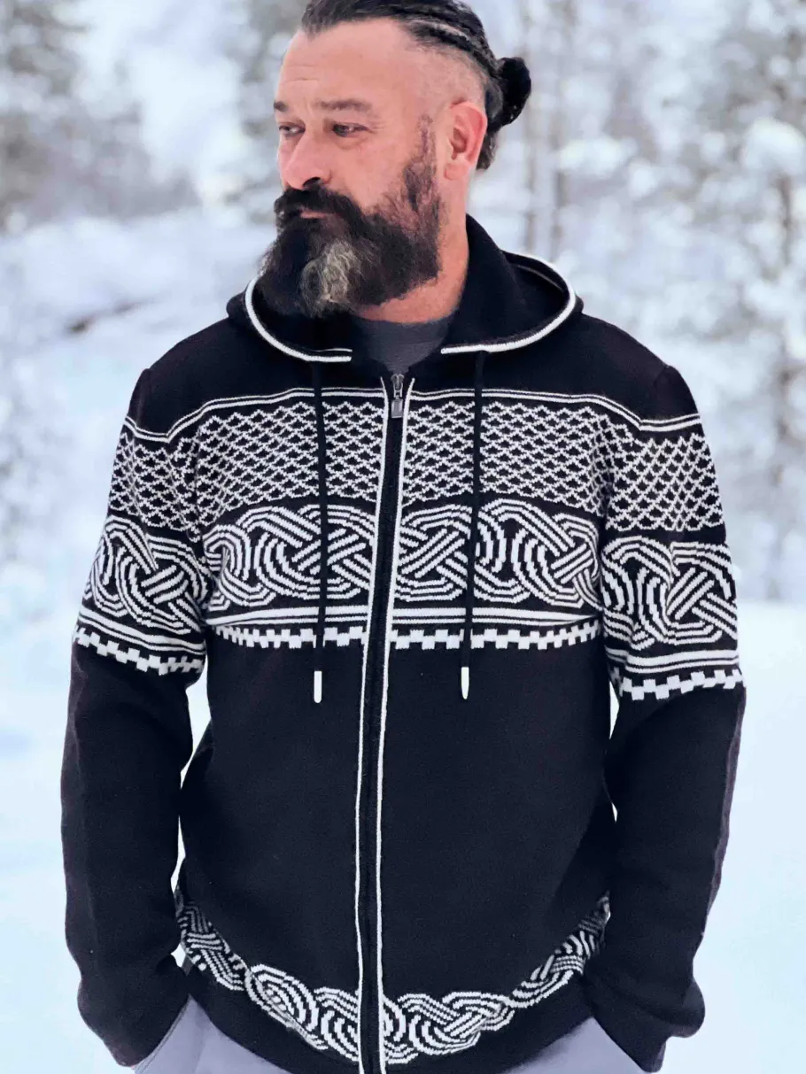 rd_brage_cashmere_cardiga_2-1.webp RD Brage Cashmere Cardigan - Sort/Hvid^Rockdenim Sale
