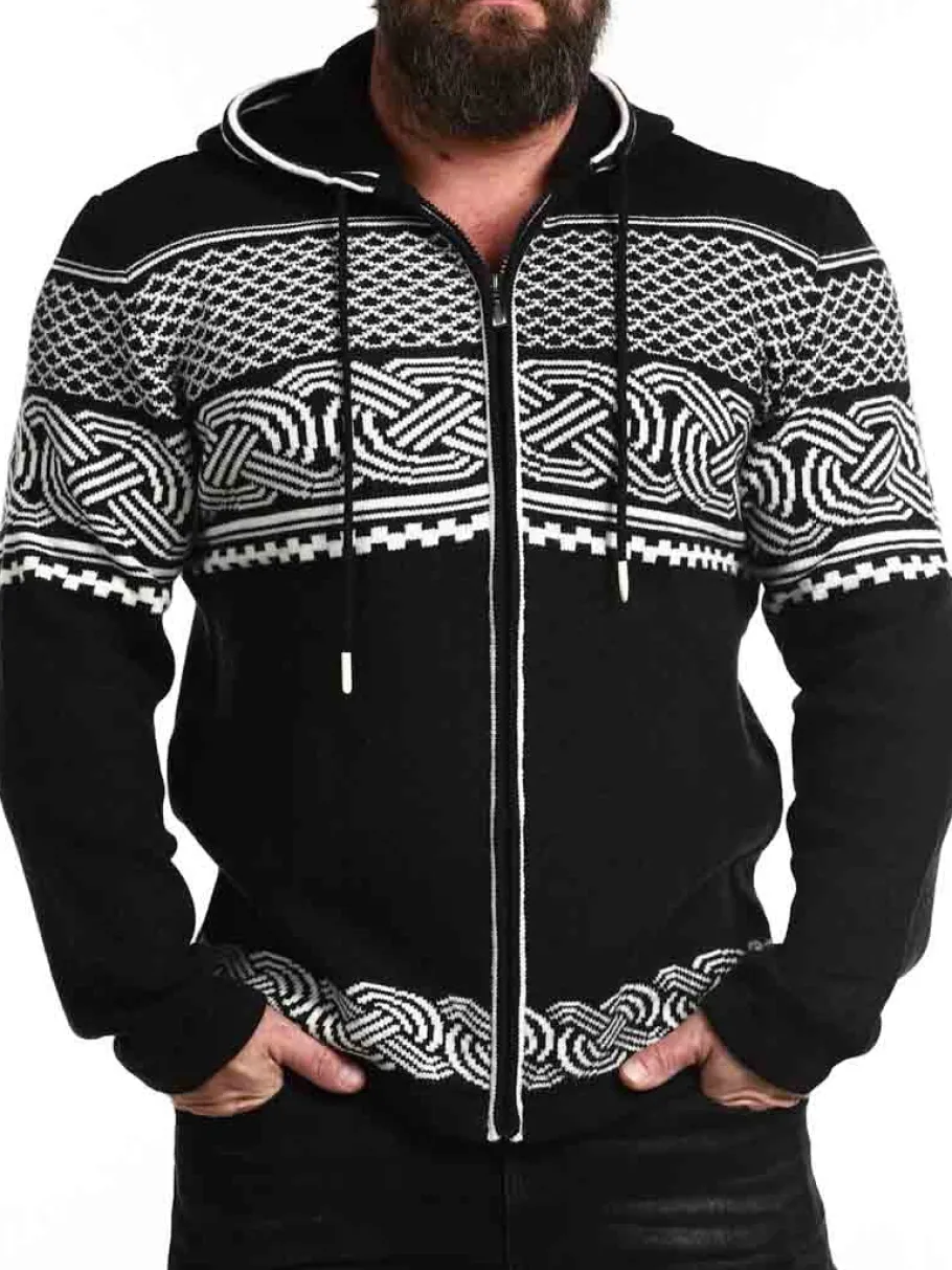 rd_brage_cashmere_cardiga_3-1.webp RD Brage Cashmere Cardigan - Sort/Hvid^Rockdenim Sale