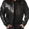 RD Buffallo Læderskjorte - Sort^Rockdenim Discount