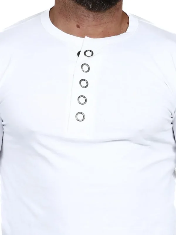 RD Button Longsleeve - Hvid^Rockdenim Discount