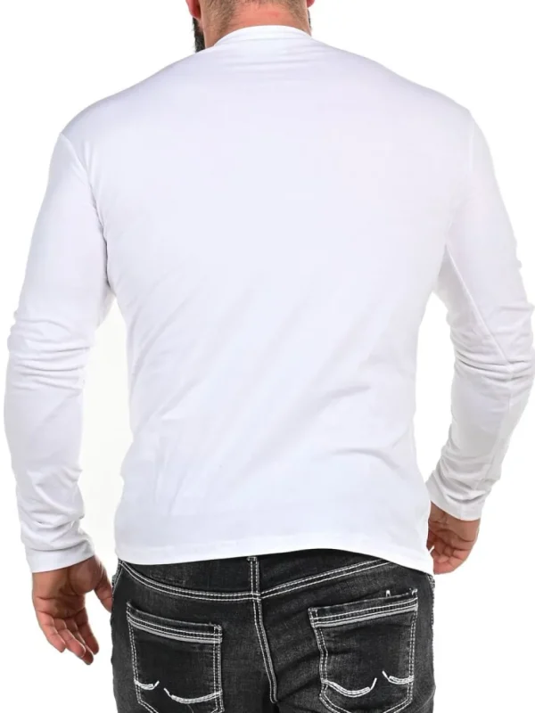 RD Button Longsleeve - Hvid^Rockdenim Discount
