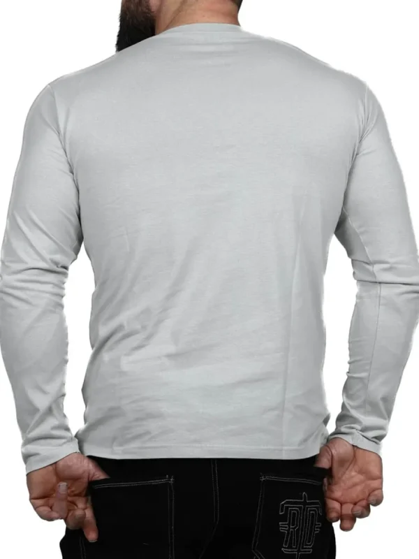 RD Button Longsleeve - Lysegrå^Rockdenim Outlet