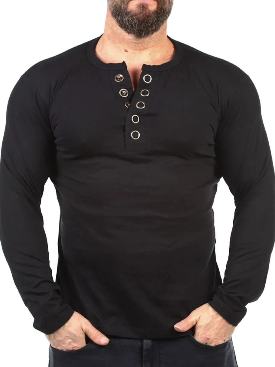rd_button_longsleeve__sor_1.webp RD Button Longsleeve - Sort^Rockdenim Discount