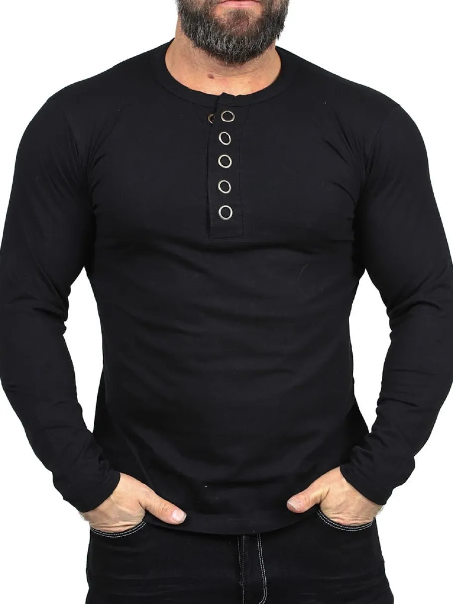 rd_button_longsleeve__sor_5.webp RD Button Longsleeve - Sort^Rockdenim Discount
