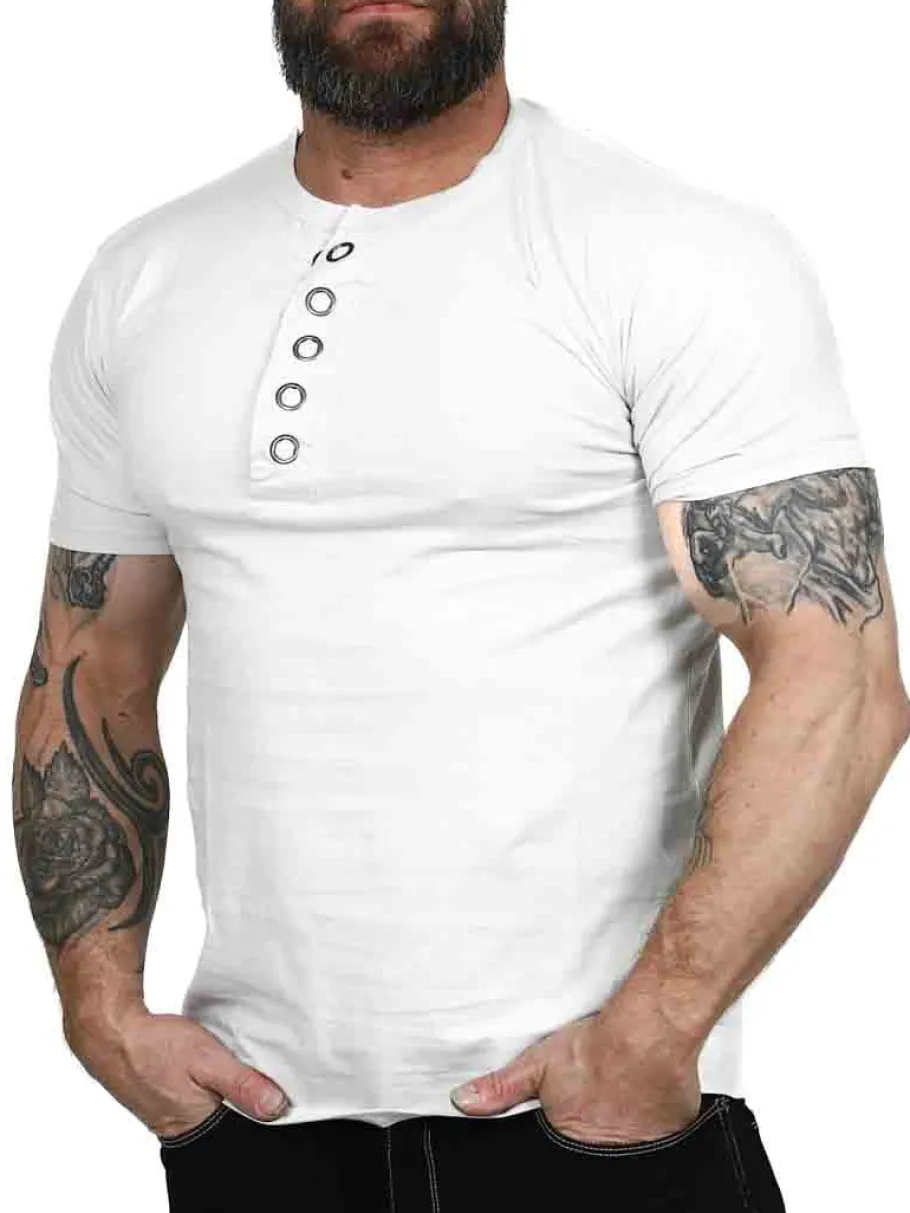 rd_button_tshirt__hvid_0.webp RD Button T-shirt - Hvid^Rockdenim Sale