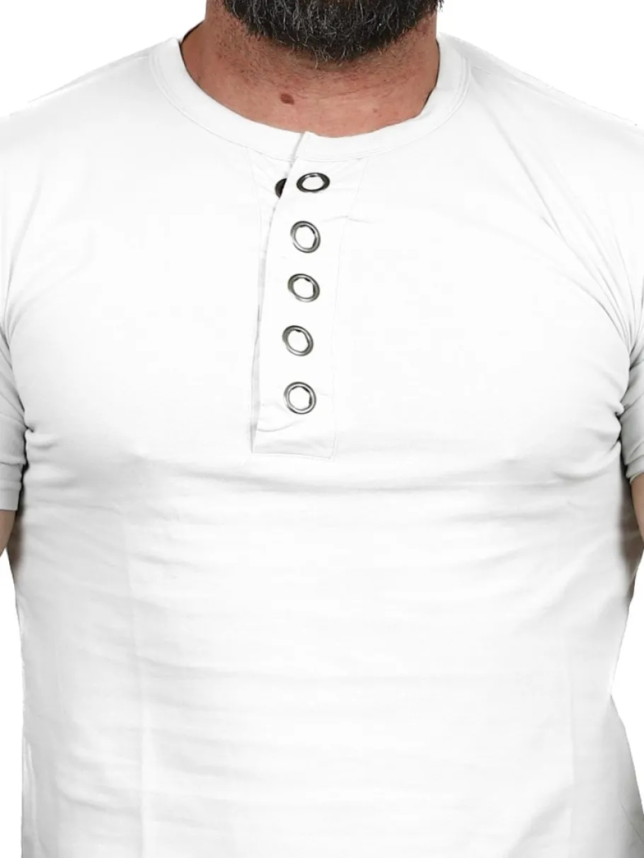 rd_button_tshirt__hvid_1.webp RD Button T-shirt - Hvid^Rockdenim Sale