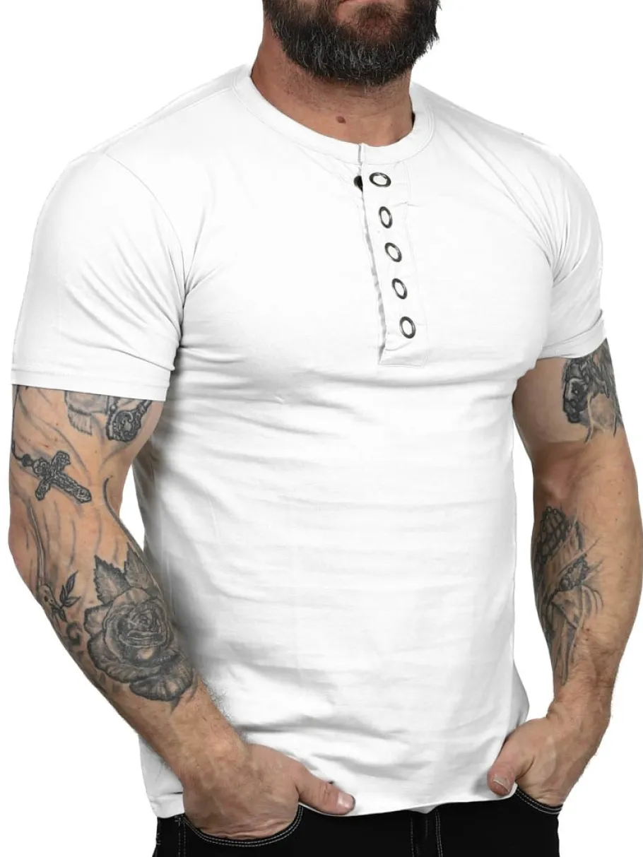 rd_button_tshirt__hvid_2.webp RD Button T-shirt - Hvid^Rockdenim Sale