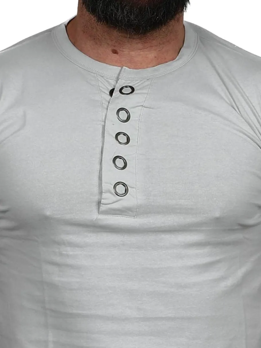 rd_button_tshirt__lysegr_1.webp RD Button T-shirt - Lysegrå^Rockdenim Best