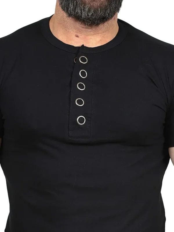 RD Button T-shirt - Sort^Rockdenim Outlet