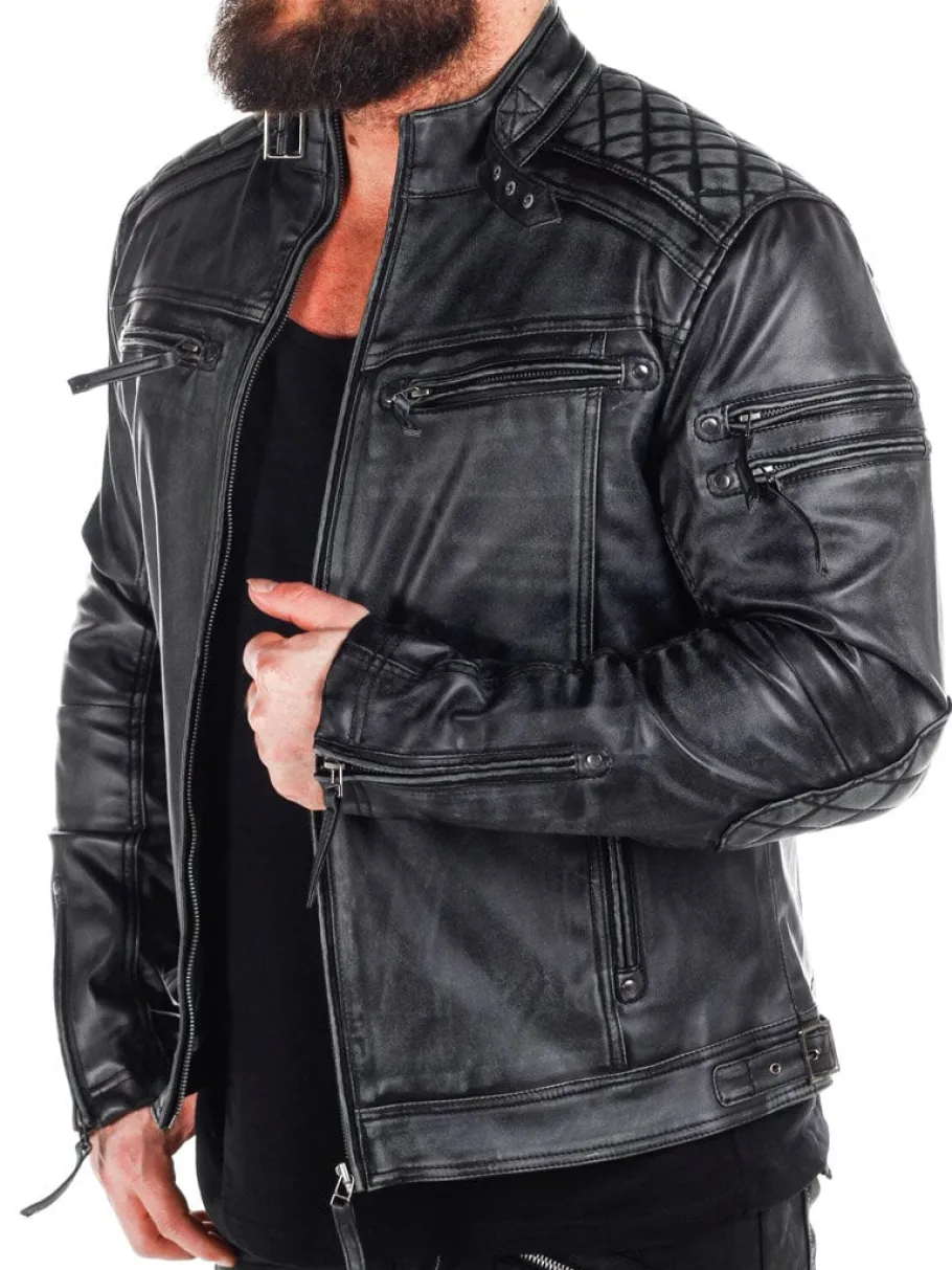 rd_carbon_pu_skindjakke___0.webp RD Carbon PU Skindjakke - Dirty Black^RockDenim Hot
